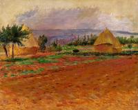 Renoir, Pierre Auguste - Field and Haystacks